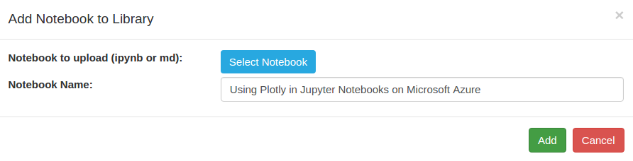 Add notebook to Library